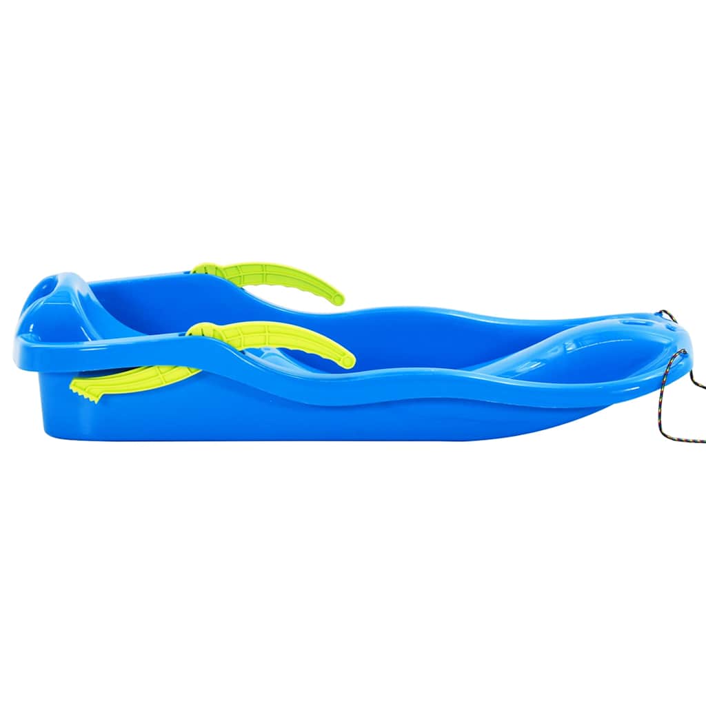 93713 vidaXL Sledge with Brakes Blue 87x40x18 cm Polypropylene