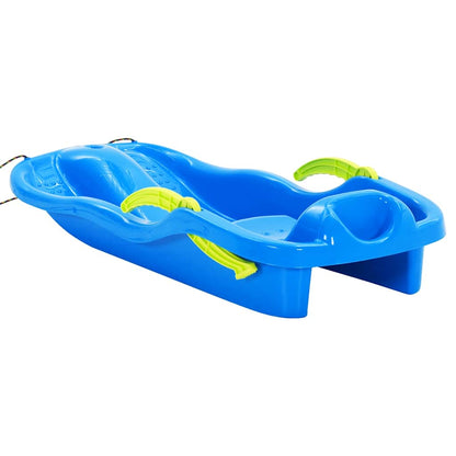 93713 vidaXL Sledge with Brakes Blue 87x40x18 cm Polypropylene