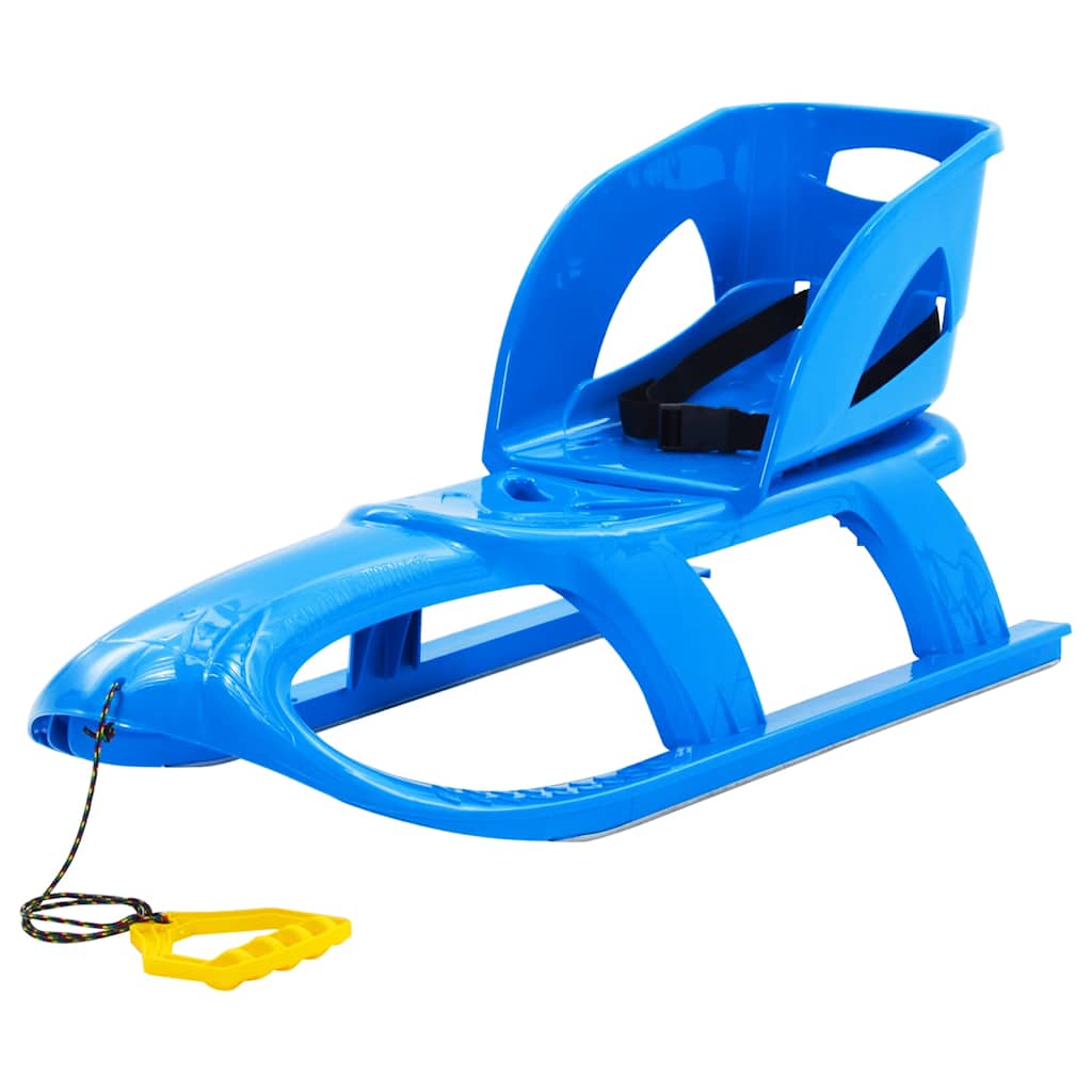 93721 vidaXL Sledge with Seat Blue 102,5x40x23 cm Polypropylene
