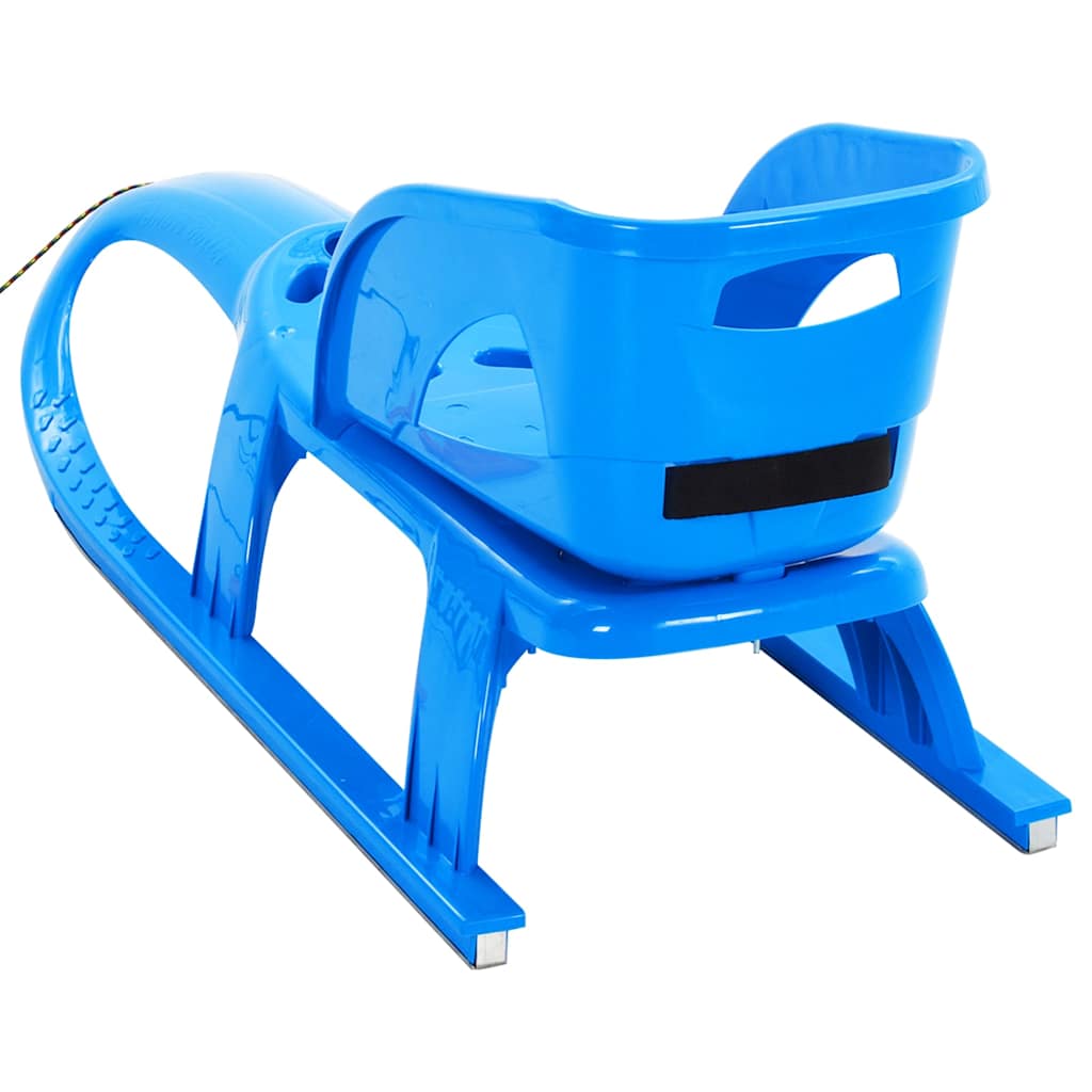 93721 vidaXL Sledge with Seat Blue 102,5x40x23 cm Polypropylene