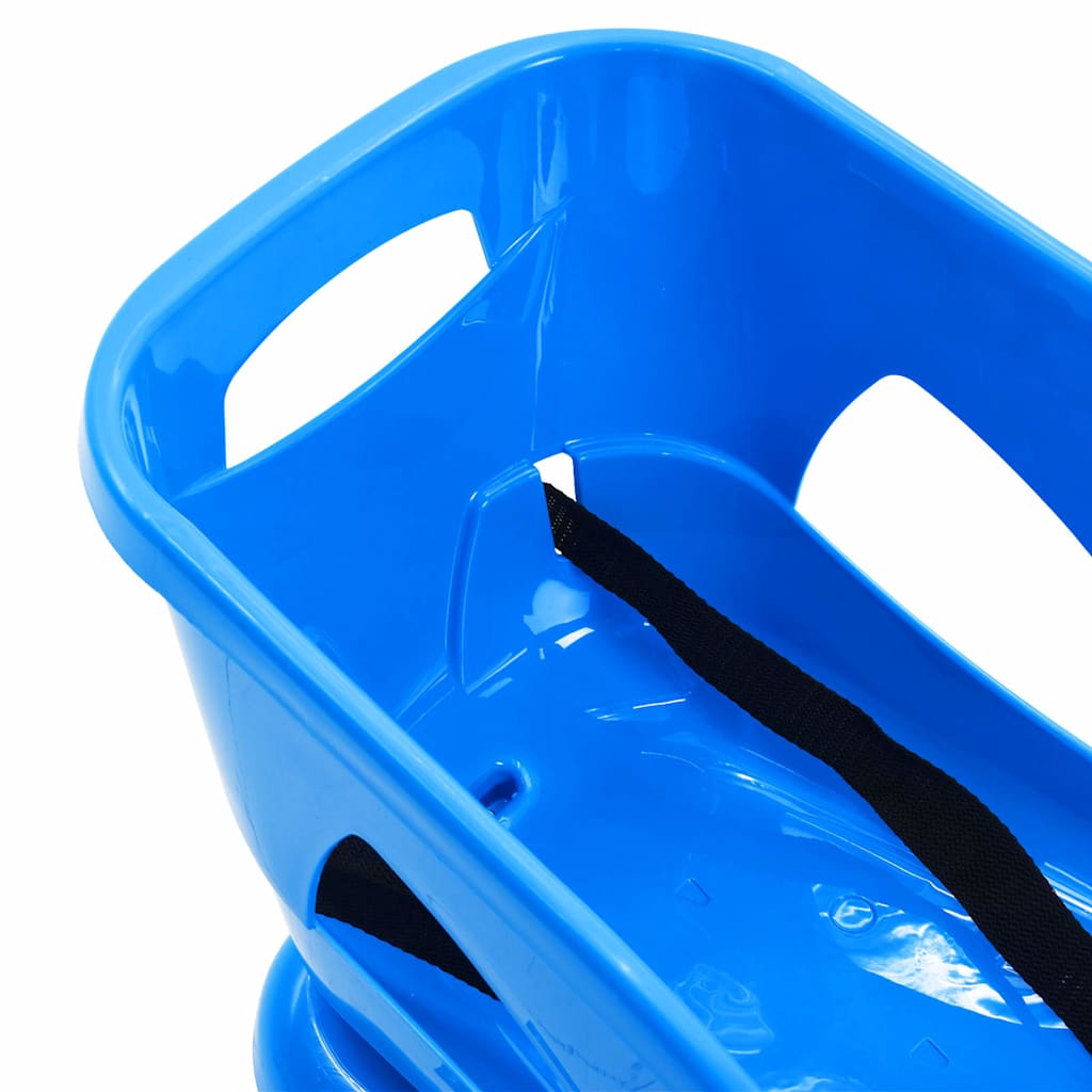 93721 vidaXL Sledge with Seat Blue 102,5x40x23 cm Polypropylene