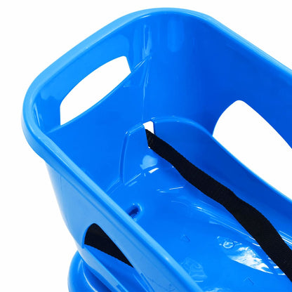 93721 vidaXL Sledge with Seat Blue 102,5x40x23 cm Polypropylene