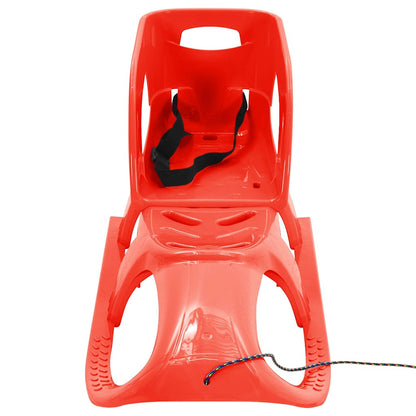 93722 vidaXL Sledge with Seat Red 102,5x40x23 cm Polypropylene