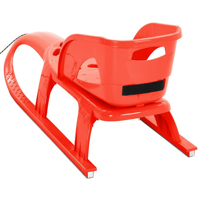 93722 vidaXL Sledge with Seat Red 102,5x40x23 cm Polypropylene