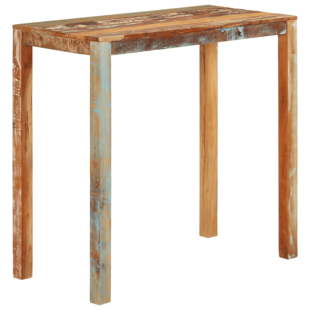 Bar Table 112x55x108 cm Solid Wood Reclaimed