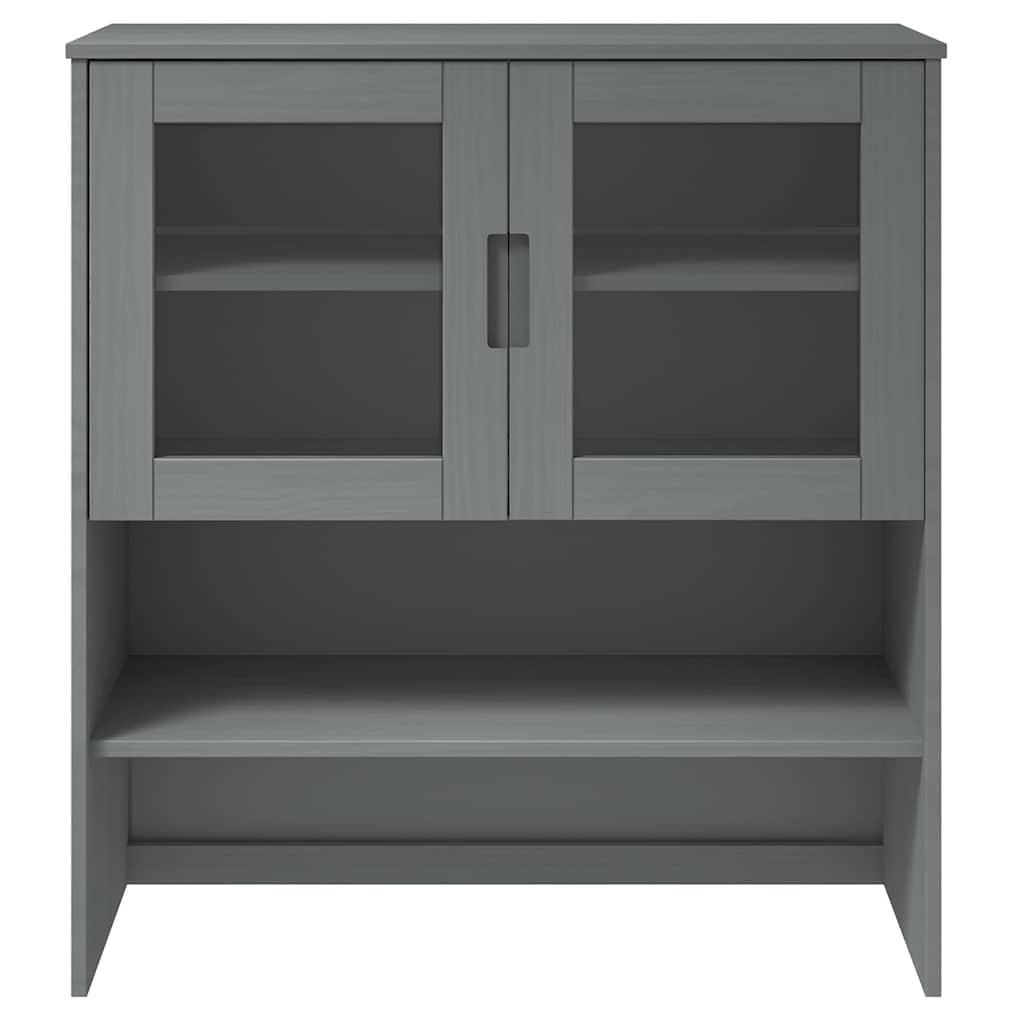 Top for Highboard MOLDE Grey 90x35x100 cm Solid Wood Pine