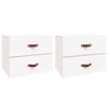 Wall-mounted Bedside Cabinets 2 pcs White 50x36x40 cm
