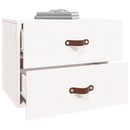 Wall-mounted Bedside Cabinets 2 pcs White 50x36x40 cm