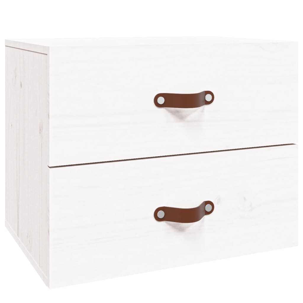 Wall-mounted Bedside Cabinets 2 pcs White 50x36x40 cm