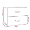 Wall-mounted Bedside Cabinets 2 pcs White 50x36x40 cm