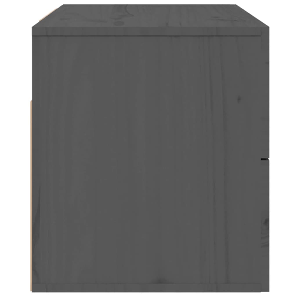 Wall-mounted Bedside Cabinet Grey 50x36x40 cm