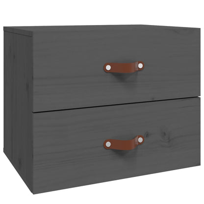 Wall-mounted Bedside Cabinets 2 pcs Grey 50x36x40 cm