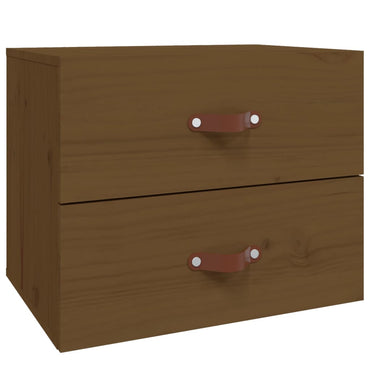 Wall-mounted Bedside Cabinet Honey Brown 50x36x40 cm