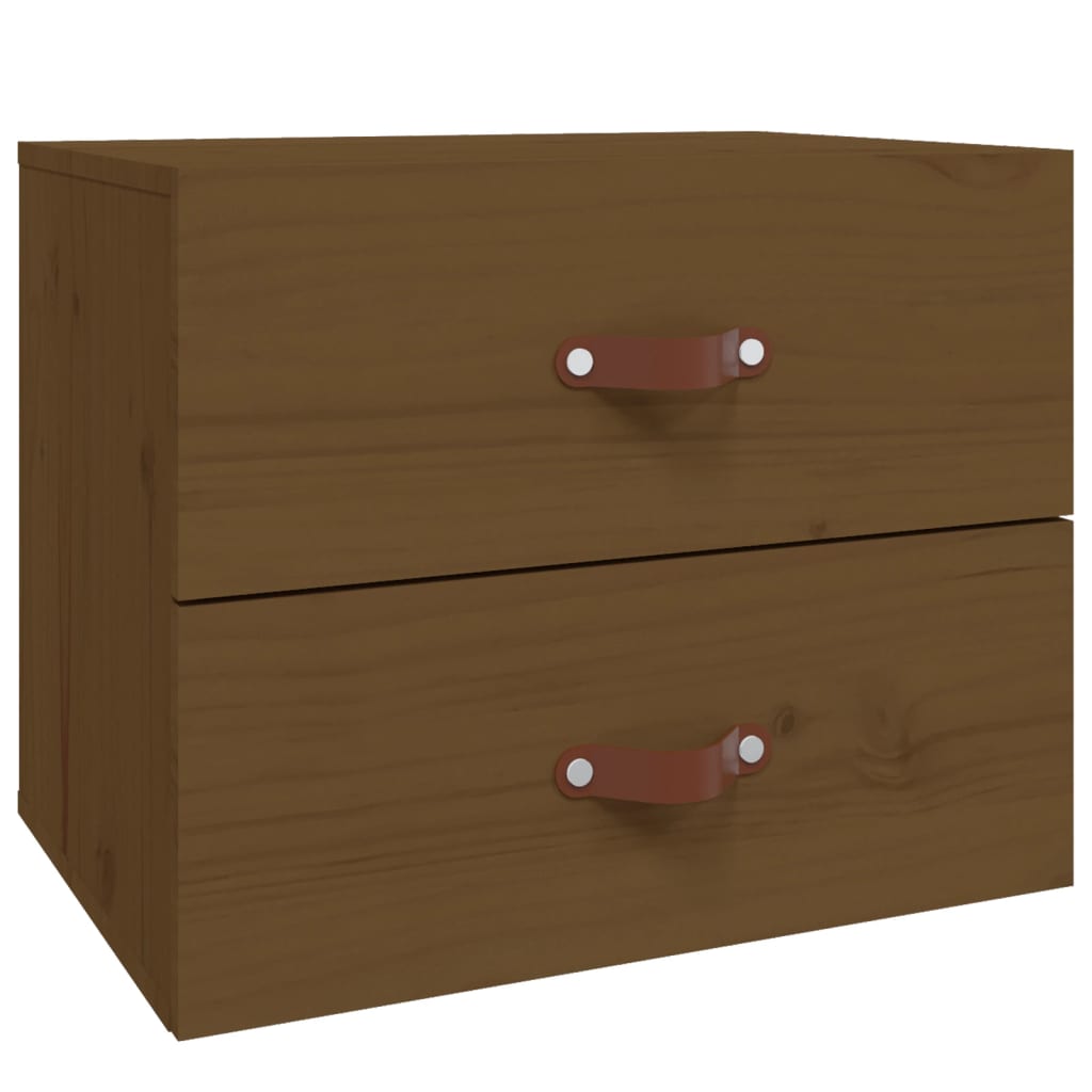 Wall-mounted Bedside Cabinets 2 pcs Honey Brown 50x36x40 cm