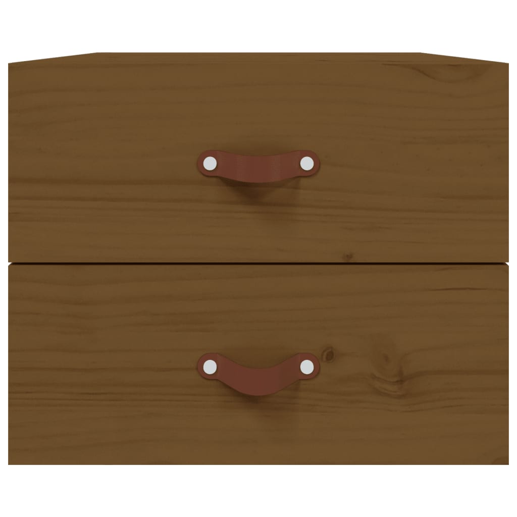 Wall-mounted Bedside Cabinets 2 pcs Honey Brown 50x36x40 cm