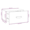 Wall-mounted Bedside Cabinets 2 pcs White 40x29.5x22 cm