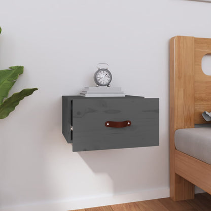 Wall-mounted Bedside Cabinet Grey 40x29.5x22 cm