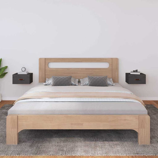 Wall-mounted Bedside Cabinets 2 pcs Grey 40x29.5x22 cm