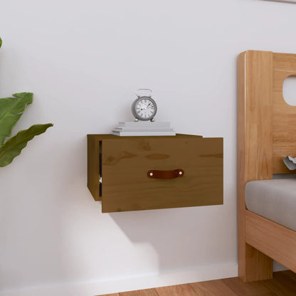 Wall-mounted Bedside Cabinet Honey Brown 40x29.5x22 cm