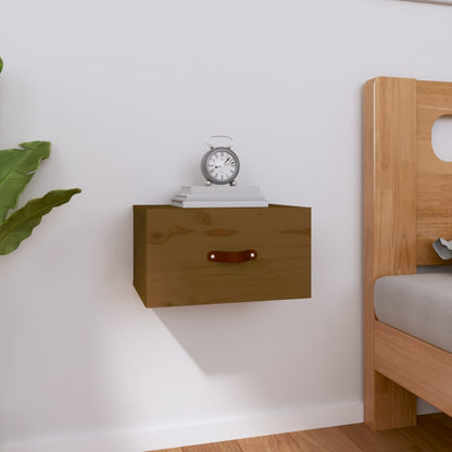 Wall-mounted Bedside Cabinet Honey Brown 40x29.5x22 cm