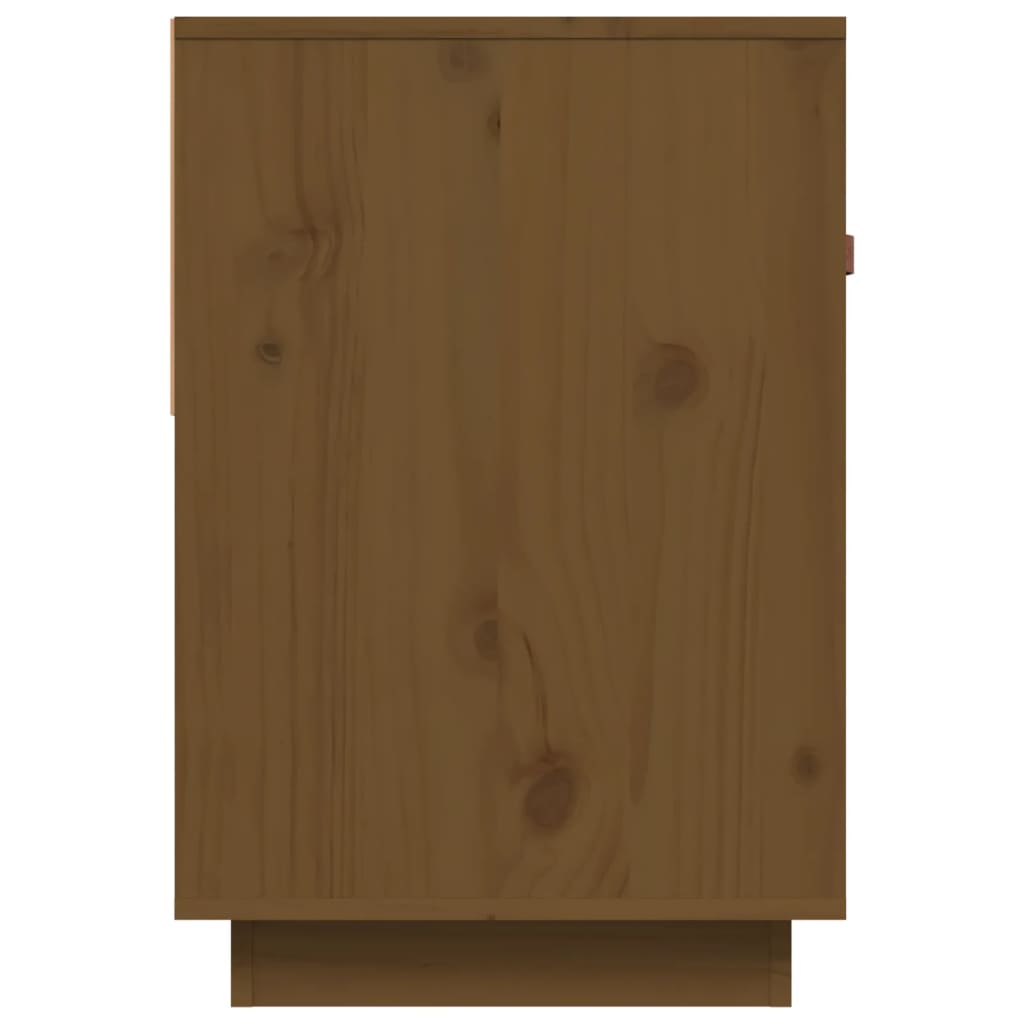 TV Cabinet Honey Brown 90x40x60 cm Solid Wood Pine