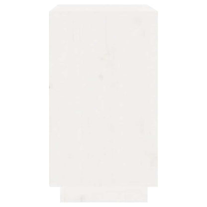 Wine Cabinet White 55.5x34x61 cm Solid Wood Pine