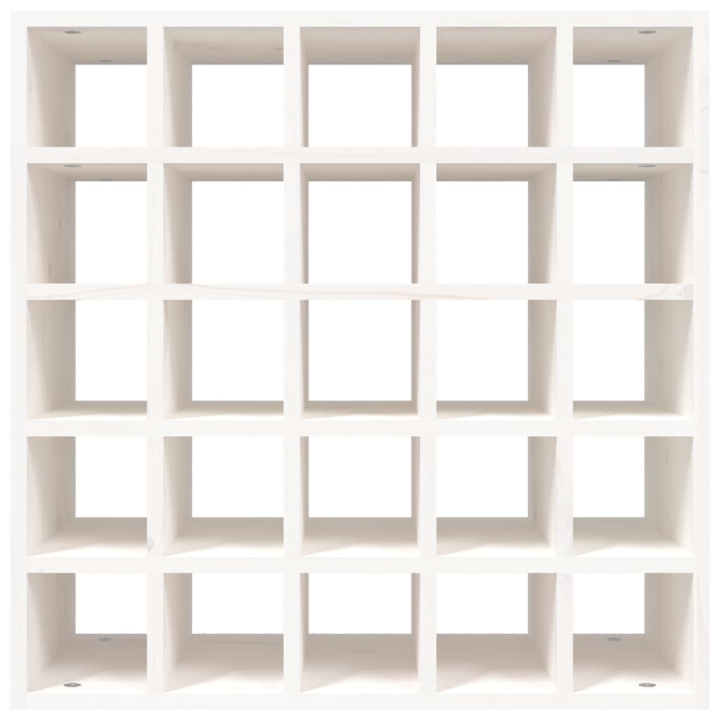 Wine Cabinet White 56x25x56 cm Solid Wood Pine
