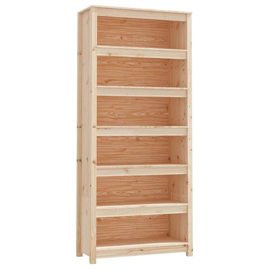 Book Cabinet 80x35x183 cm Solid Wood Pine