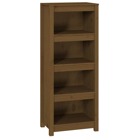 Book Cabinet Honey Brown 50x35x125,5 cm Solid Wood Pine