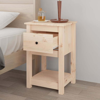 Bedside Cabinets 2 pcs 40x35x61,5 cm Solid Wood Pine