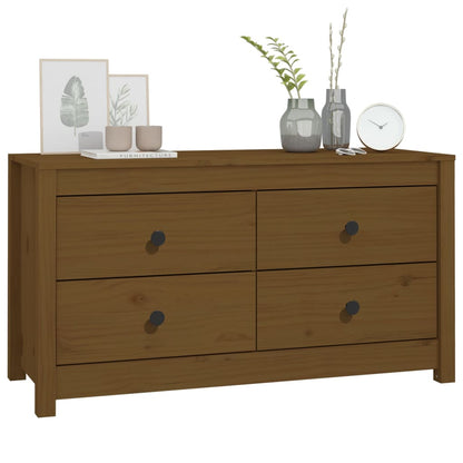 Side Cabinet Honey Brown 100x40x54 cm Solid Wood Pine