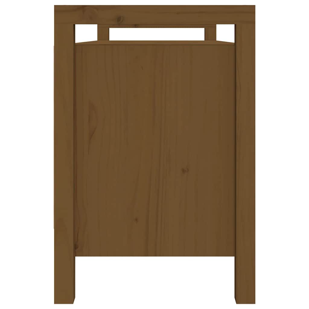 Hall Bench Honey Brown 110x40x60 cm Solid Wood Pine