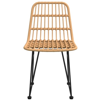 Patio Chairs 2 pcs 18.9"x24.4"x33.1" PE Rattan