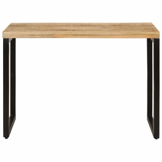 Dining Table | Mango wood finish, Black frame | Solid mango wood, steel