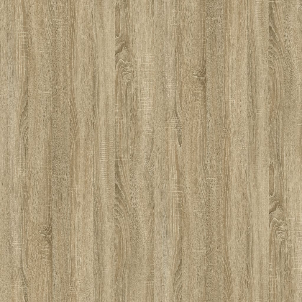 Coffee Table Sonoma Oak 80x45x45 cm Engineered Wood and Iron