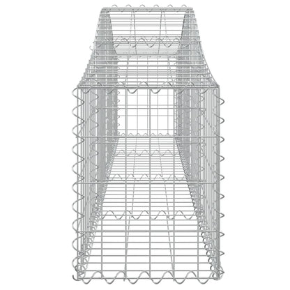 Arched Gabion Baskets 6 pcs 200x30x40/60 cm Galvanised Iron