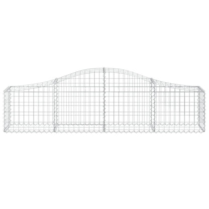 Arched Gabion Baskets 9 pcs 200x30x40/60 cm Galvanised Iron