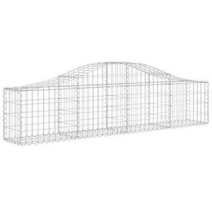 Arched Gabion Baskets 12 pcs 200x30x40/60 cm Galvanised Iron