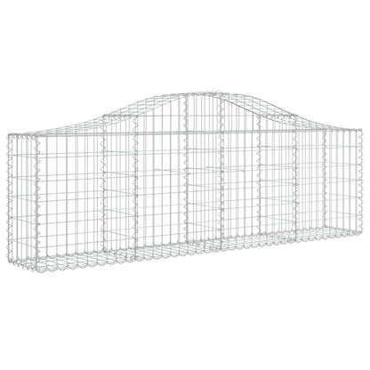 Arched Gabion Baskets 11 pcs 200x30x60/80 cm Galvanised Iron