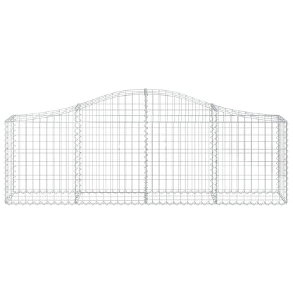 Arched Gabion Baskets 12 pcs 200x30x60/80 cm Galvanised Iron