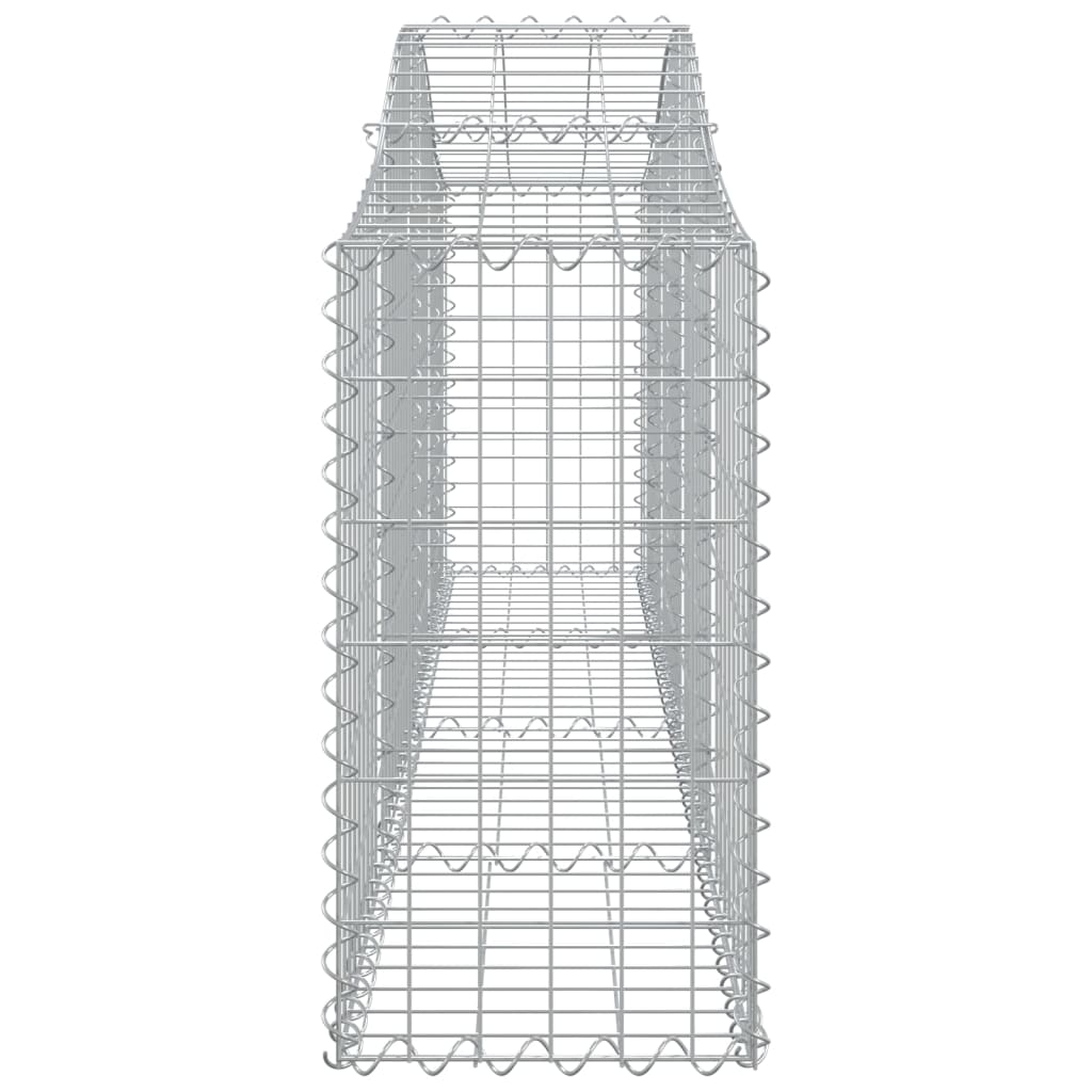 Arched Gabion Baskets 14 pcs 200x30x60/80 cm Galvanised Iron