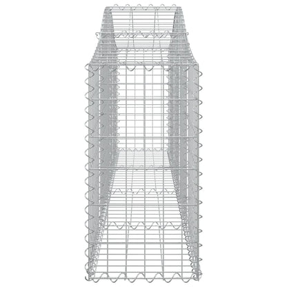 Arched Gabion Baskets 30 pcs 200x30x60/80 cm Galvanised Iron