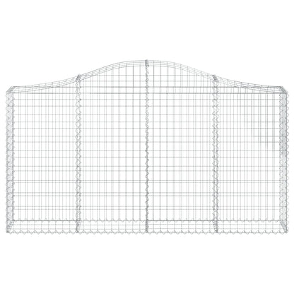 Arched Gabion Baskets 8 pcs 200x30x100/120 cm Galvanised Iron