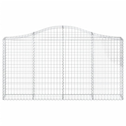Arched Gabion Baskets 11 pcs 200x30x100/120 cm Galvanised Iron