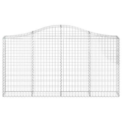 Arched Gabion Baskets 12 pcs 200x30x100/120 cm Galvanised Iron