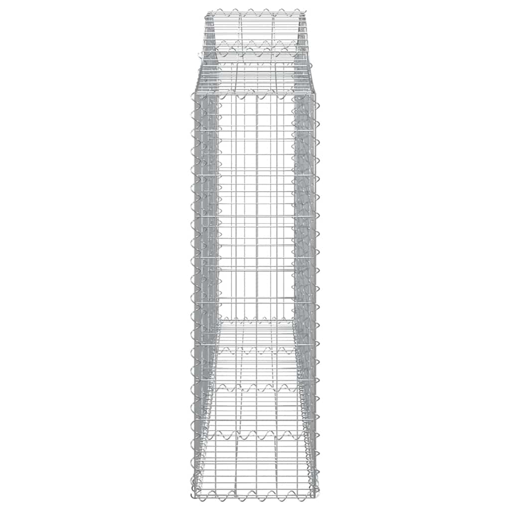 Arched Gabion Baskets 12 pcs 200x30x100/120 cm Galvanised Iron