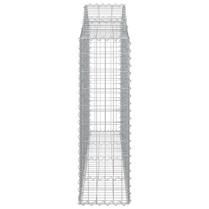 Arched Gabion Baskets 13 pcs 200x30x100/120 cm Galvanised Iron
