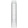 Arched Gabion Baskets 4 pcs 200x30x140/160 cm Galvanised Iron