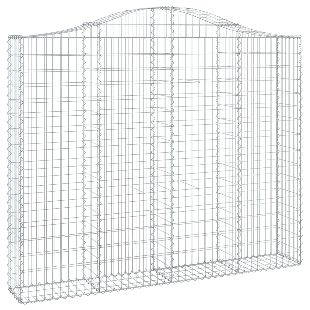 Arched Gabion Baskets 5 pcs 200x30x160/180 cm Galvanised Iron