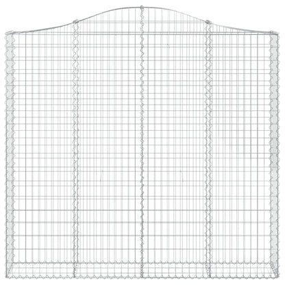 Arched Gabion Baskets 5 pcs 200x30x180/200 cm Galvanised Iron